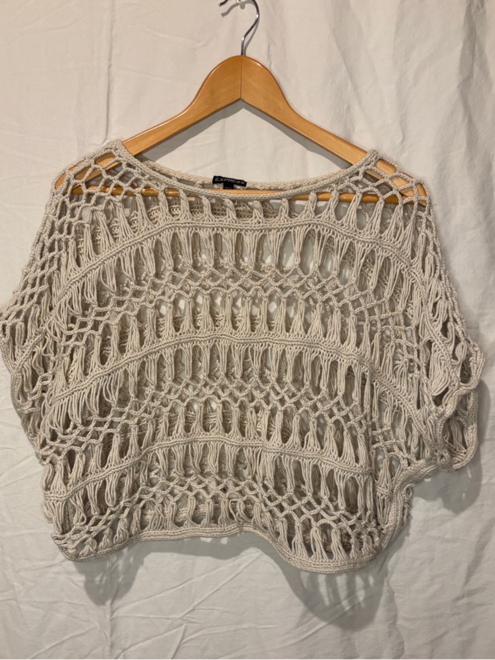 Express 2000’s open knit boho sweater